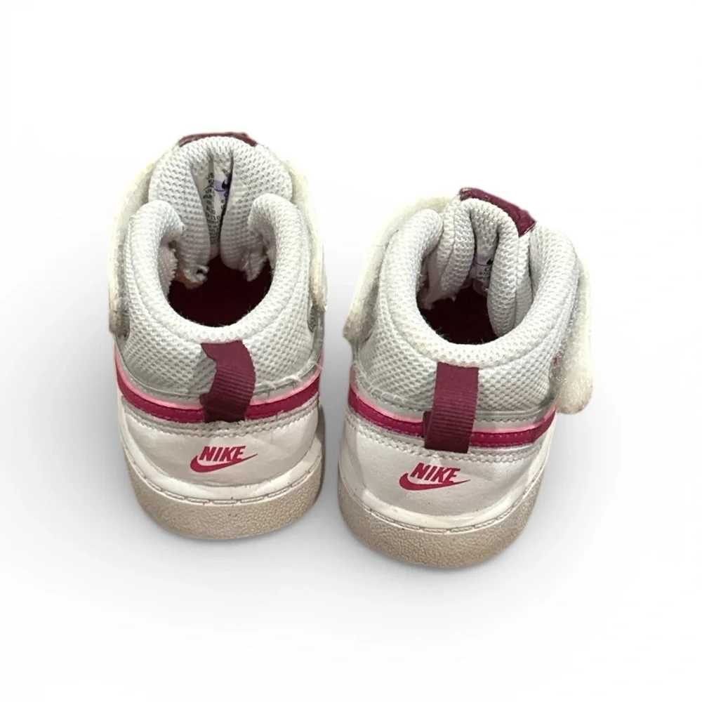 Nike Kids White and Red Sneakers
